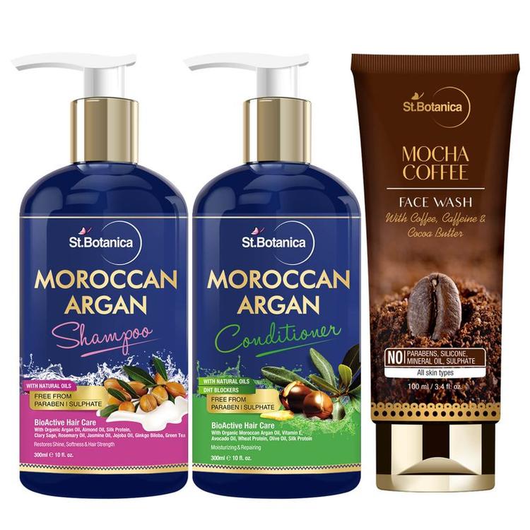 Argan Shampoo & Conditioner + Mocha Coffee Face Wash